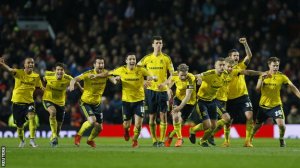 Middlesbrough beat Manchester United on penalties to reach tonight's quarter final tie.